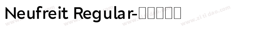Neufreit Regular字体转换